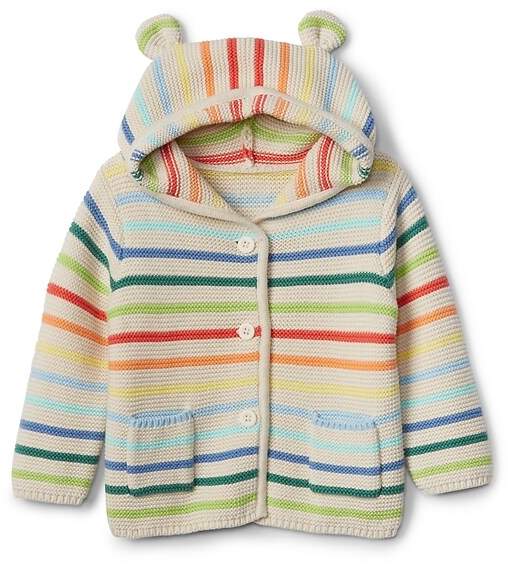Stripe Garter Hoodie Sweater