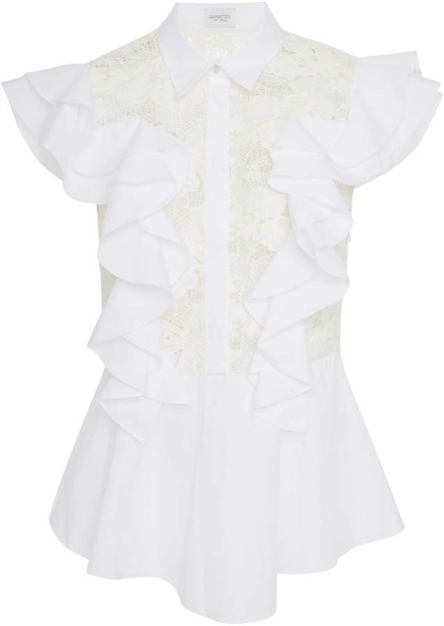 Sleeveless Lace Blouse