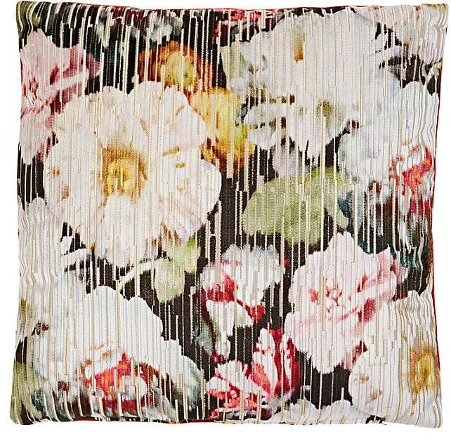 Lori Shinal Floral Velvet Pillow