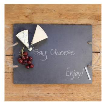 'Say Cheese' Slate Serving Board