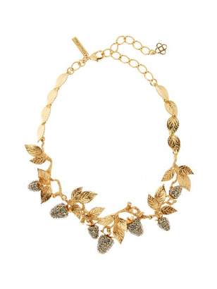Oscar de la Renta Pave Berry Necklace