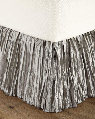Queen Penthouse Suite Crushed Silk Dust Skirt