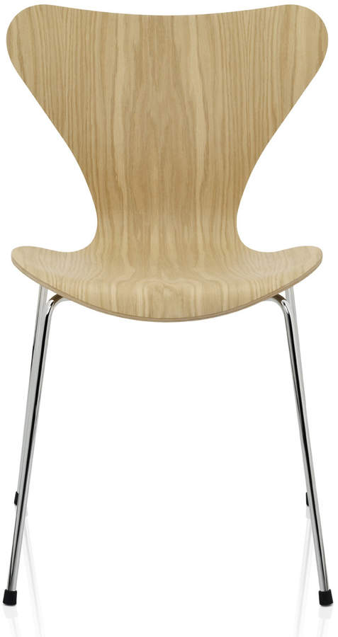 Fritz Hansen - Serie 7 Stuhl, Eiche Natur, verchromt, 46.5 cm
