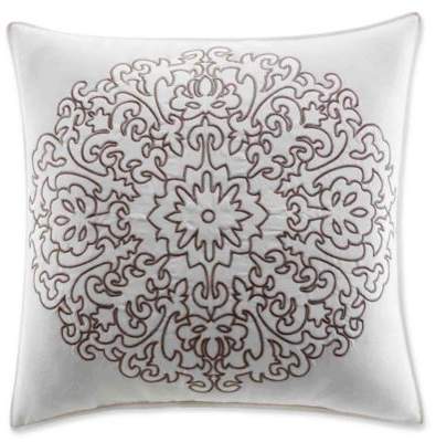 Stone Cottage Medallion Square Pillow in Brown