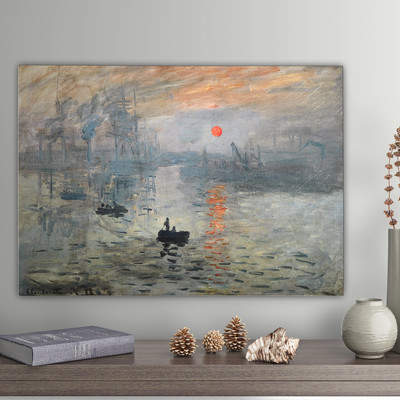 Wayfair 'Impression Sunrise' by Claude Monet Print