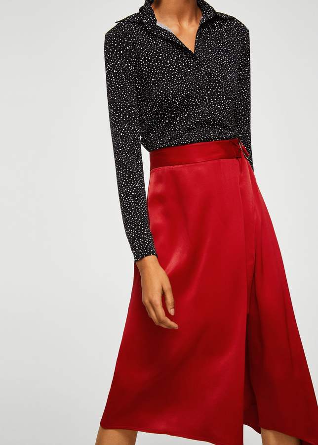 Wickelrock aus Satin