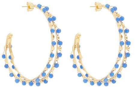 ROSANTICA BY MICHELA PANERO Angola bead-embellished hoop earrings