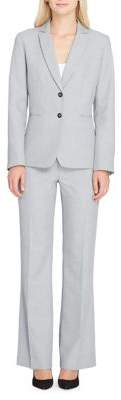 Arthur S. Levine Melange Flare Jacket and Pant Suit
