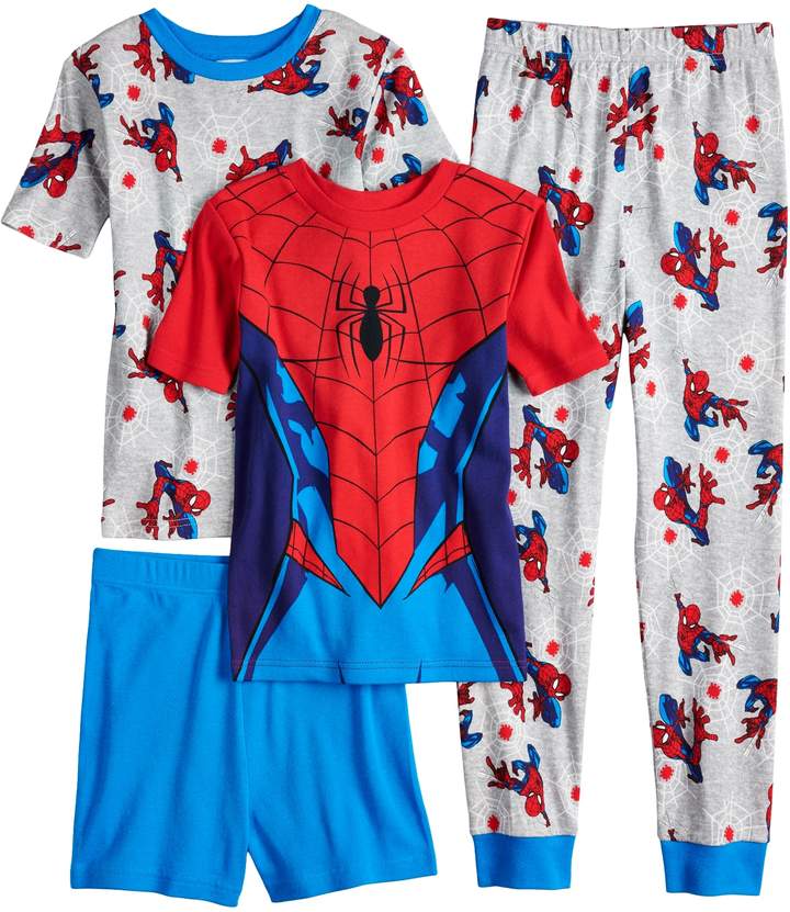 Boys 4-10 Spider-Man 4-Piece Pajama Set