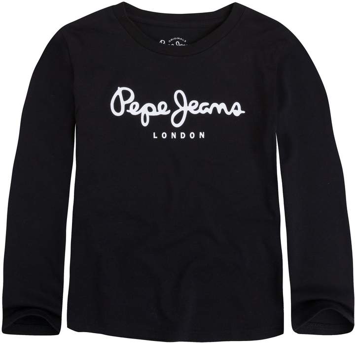 Pepe Jeans London New Herman - Langärmeliges T-Shirt - schwarz