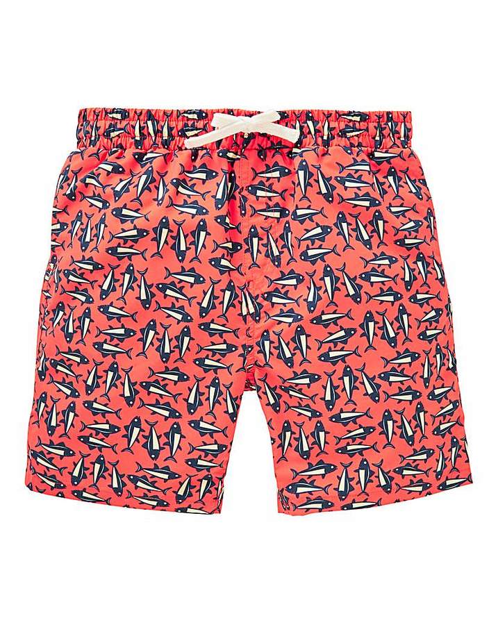 Boys Fish Print Swim Shorts