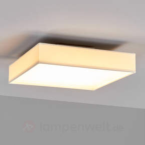 Eckige LED-Deckenlampe Aka in Weiß