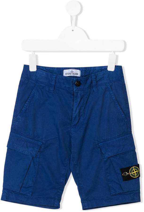 Stone Island Junior cargo shorts