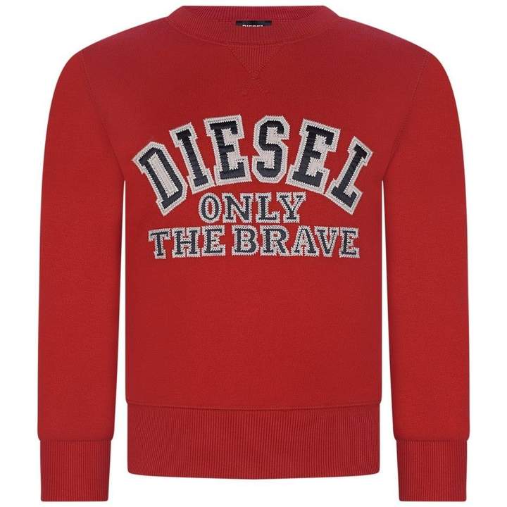 DieselBoys Red Logo Sweater