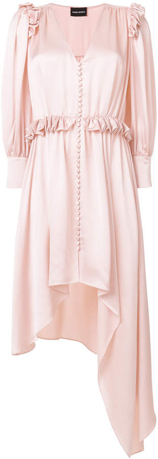 ruffled button dress