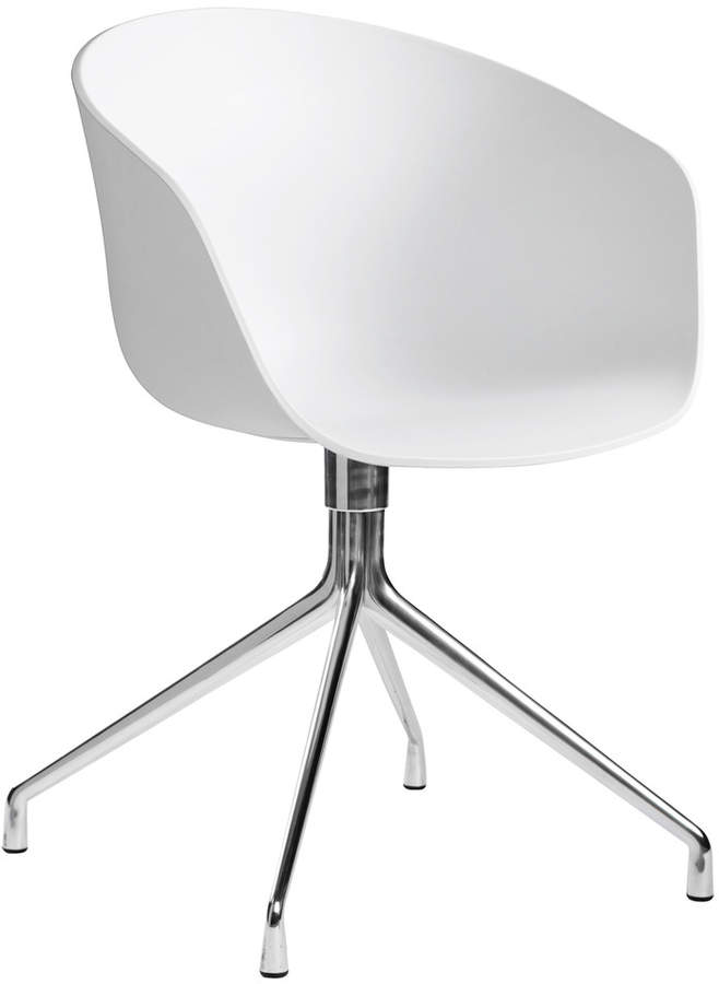 Hay - About A Chair AAC 20, Aluminium poliert / Weiß