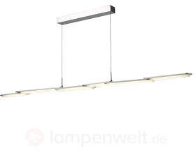 Lange LED-Pendelleuchte Spacy in eckigen Formen