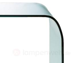 Glastisch Fontana mit abgerundeten Kanten