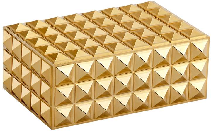 Small Pyramid Gold-Plated Box