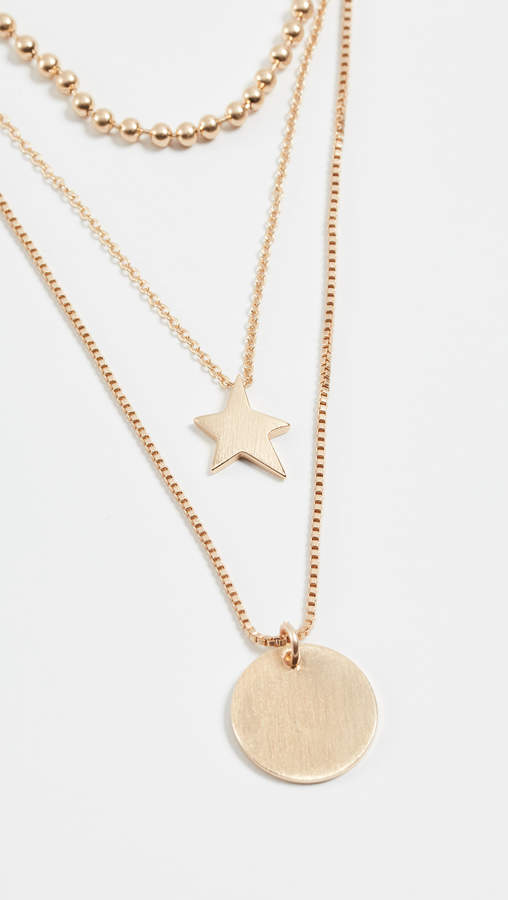 Medallion Layered Delicate Necklace