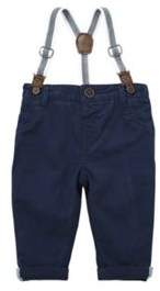 Jersey Lined Chinos with Braces