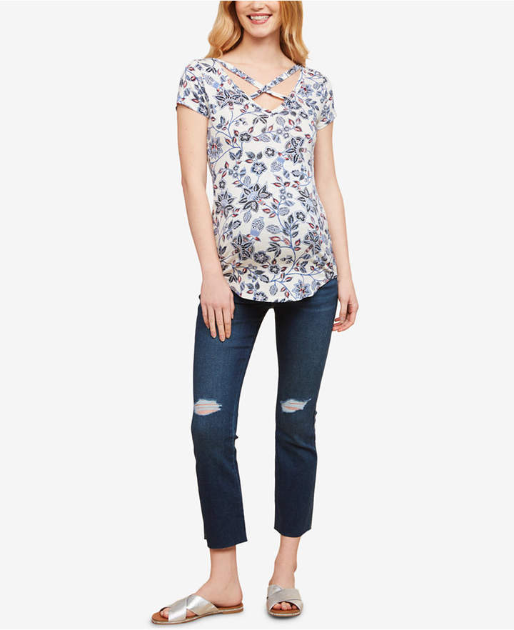 Maternity Distressed Skinny Jeans