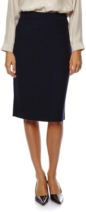 Noémie - Knielanger Rock - marineblau