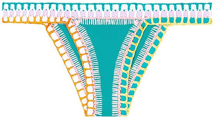 'Liv' crochet trim bikini bottoms