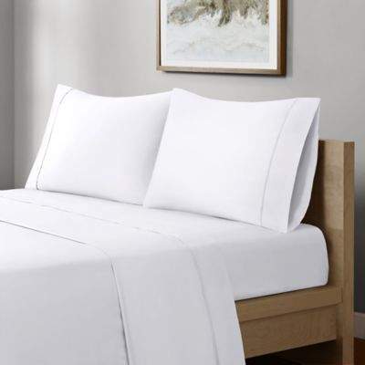 Sleep Philosophy® Wrinkle Warrior 400-Thread-Count Standard Pillowcases in White (Set of 2)
