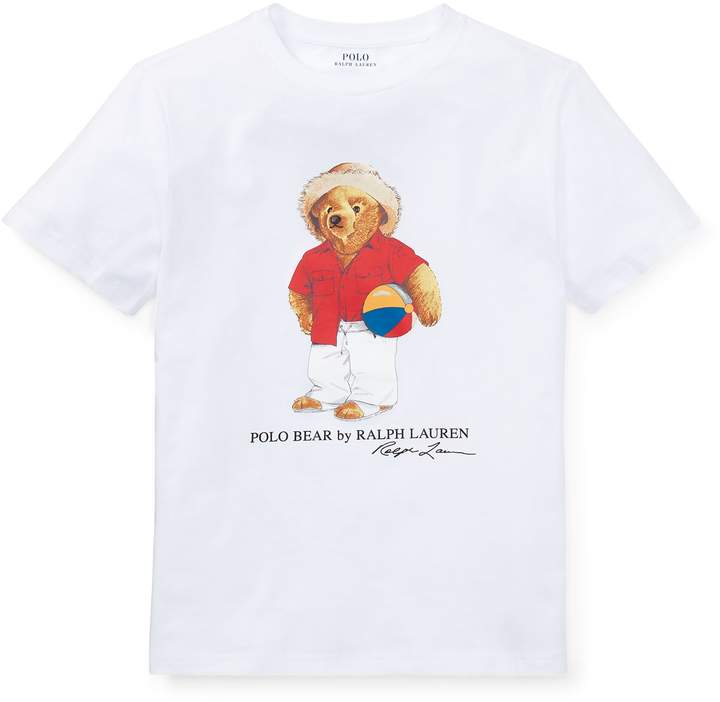 Beach Ball Bear Cotton T-Shirt