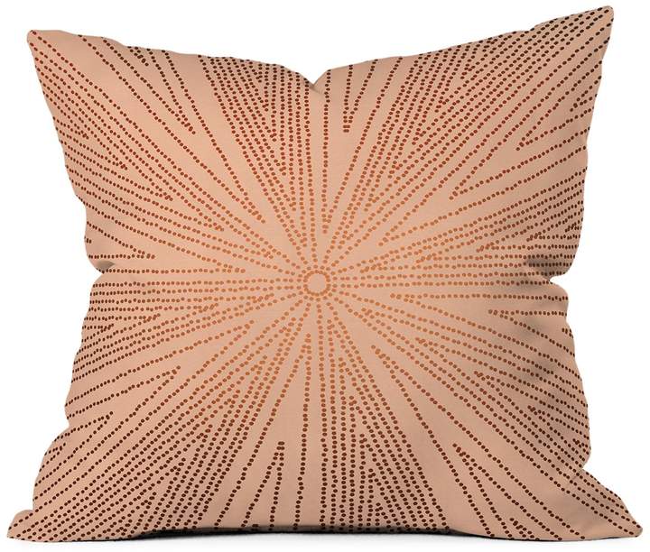 Iveta Abolina Copper Leaf Throw Pillow