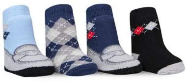 Waddle Size 0-12M 4-Pack Preppy Socks