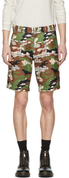 Landlord Multicolor Camo Plaid Shorts