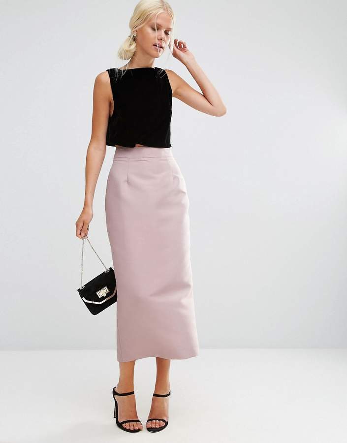 Asos Premium Satin Maxi Skirt - ShopStyle Women