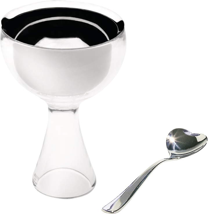 Big Love (2er-Set) Eisbecher inkl. Löffel, Eisgrau