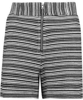 Striped Cotton-Blend Shorts