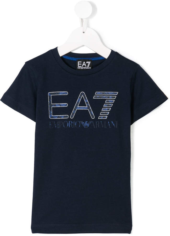 Ea7 Kids logo print T-shirt