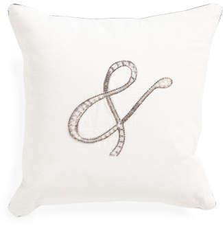Made In India 14x14 Beaded Pillow