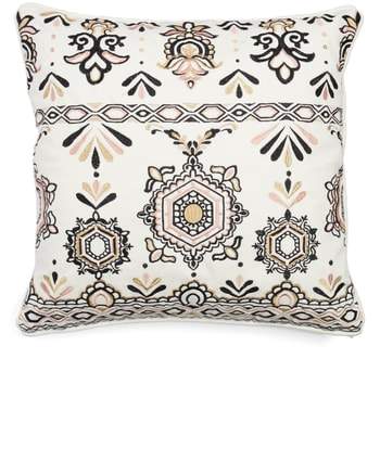 Embroidered Medallion Pillow