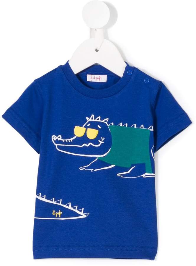 crocodile print T-shirt