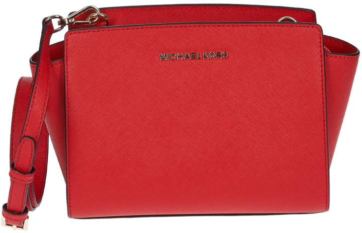 Michael Kors Michael Medium Selma Shoulder Bag - BRIGHT RED - STYLE
