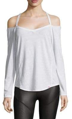 Pacific Cold-Shoulder Drape Tee