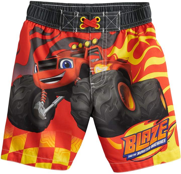 Toddler Boy Blaze And The Monster Machines Swim Trunks