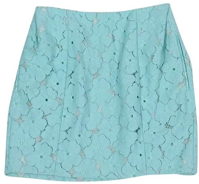 Mint Blue Lace Skirt