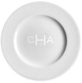 Personalized Catch White Salad Plate