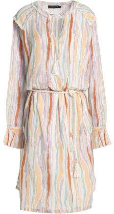 Striped Cotton-Gauze Dress