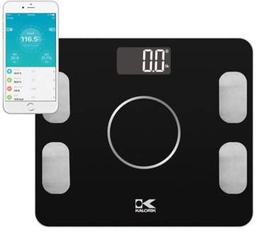Electronic Body Fat Scale with Body Analysis in Black