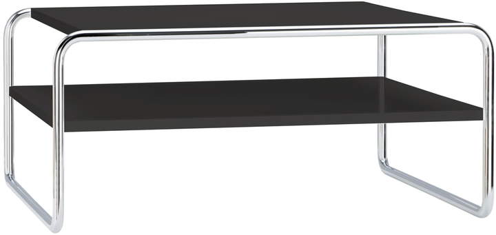Thonet - B 20 a/1 Couchtisch, Chrom / tiefschwarz (RAL 9005)