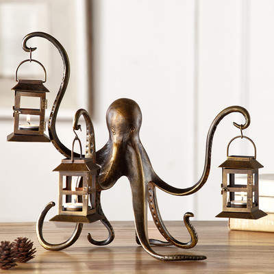 Wayfair Octopus Aluminum Lantern Candelabra