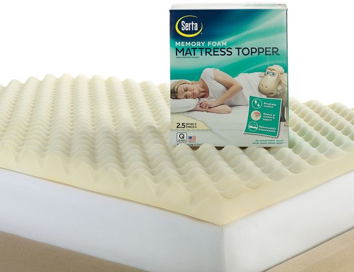 serta 2.5 memory foam mattress topper twin